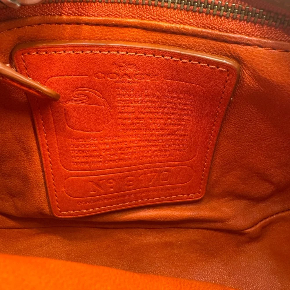 Coach 75th Anniversary Limited Edition 9170 Shoulder Bag – British Tan / Orange - Picture 11 of 16